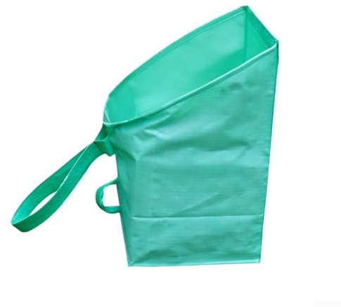 Bolsas de basura resistentes al aire libre para uso en jardín con polipropileno resistente al desgarro y cómodas asas de transporte (100 L)