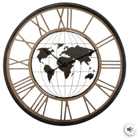 Atmosphera - Horloge Monde - métal D67 cm