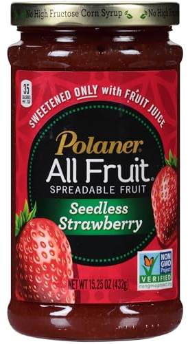 Polaner All Fruit Spreadable Fruit, Seedless Strawberry, 15.25 Ounce