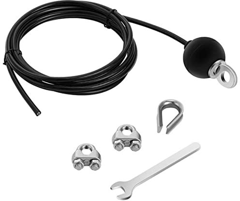 KUEZCVYA Gym Kabel Draht Fitnessgerät Stahlseil 4M, Stahlseil ummantelt für Fitnessgerät, Stahlseile für Fitnessgeräte, Stahlseil ummantelt für Latzug Kabelzug Seilzug Fitness
