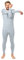 NELIS HOME Thermal Underwear Mens - Breathable and Fleece Heated Clothing, with Quick-Dry, Long Sleeve and Long Johns for Any Outdoor Works During Cold Winter Days (Silver Grey, Large)