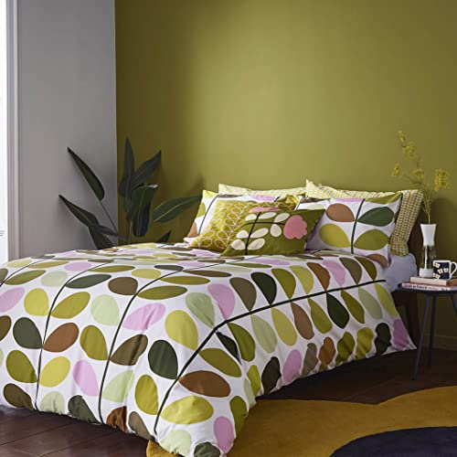 Orla Kiely Bed Linen MULTI STEM Spring 100% Cotton Bedding Duvet Set - Kingsize (230cm x 200cm)