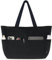 HOMESPON Corduroy Tote Bag for Women with Zipper Shoulder Bag Handbag for Work School Shopping Travel Gym (Corduroy Black Medium)
