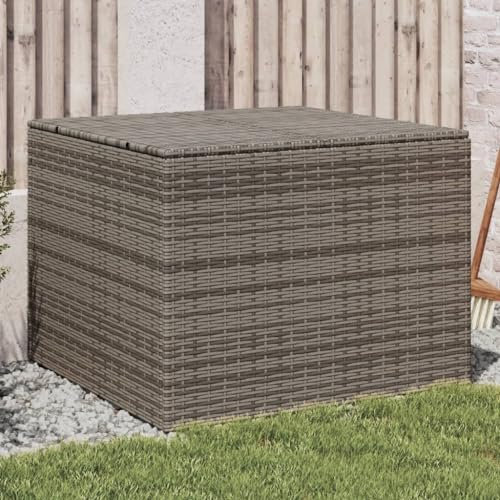 Gecheer Scatola portaoggetti da giardino, 291 l, in resina intrecciata, per esterni, organizer per attrezzi da giardino, cassapanca per balcone, piscina, terrazza
