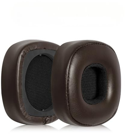 Ersatz Ohrpolster Kompatibel mit Marshall Major IV On Ear Bluetooth Kopfhörer Ohrenschützer Atmungsaktives Mesh+Memory Schwamm Kopfhörer Proteinhaut Abdeckung (Lammfell BW,1:1)