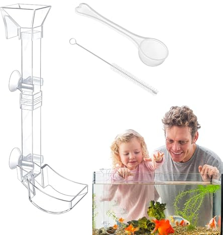 Plato de alimentación de camarones, Juego de Transparente para Acuario, Tubo de alimentación de Peces y Bandeja, Herramienta de alimentación de Peces de camarón, Accesorio de para
