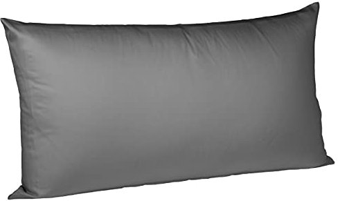 fleuresse Baumwolle Leinen Kissenbezüge Provence, Größe:40x80 cm, Farbe:9058 Dunkelgrau