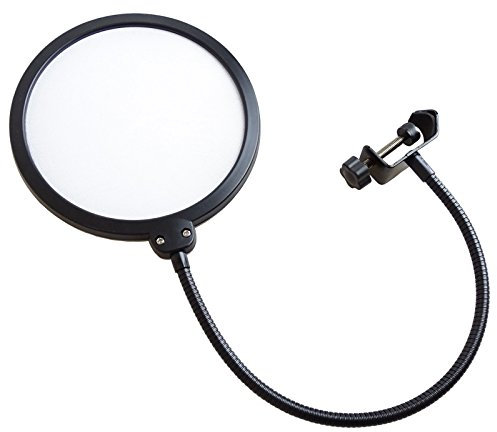 keepdrum EMH019WH Mikrofon-Popschutz Popkiller Weiss