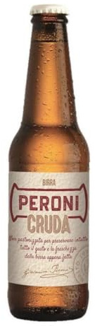 Peroni Birra Cruda Lager Non Pastorizzata, Cassa Birra con 24 Birre in Bottiglia da 33 cl, 7.92 L, Gusto Fresco e Autentico, Gradazione Alcolica 4.7% Vol