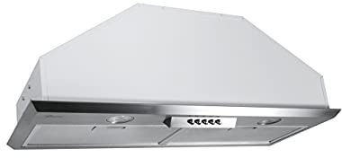 GURARI GCH B 051 52 IS hotte encastrable 52 cm en acier inoxydable 1000 m³/h, hotte, hotte aspirante, hotte de circulation d'air