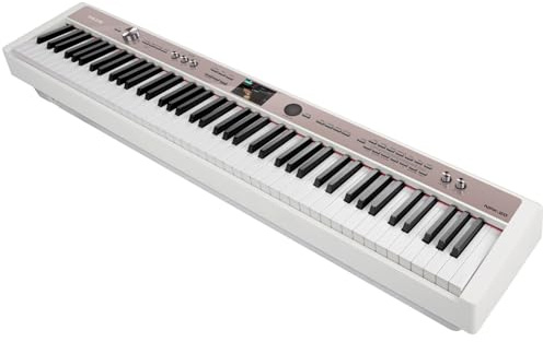 NU-X | NPK-20 Professional Digital Piano 88-Key Weighted Hammer Action Keyboard with Bluetooth MIDI, App Support, Recording & Built-In Effects – Compact Home & Stage Piano, White