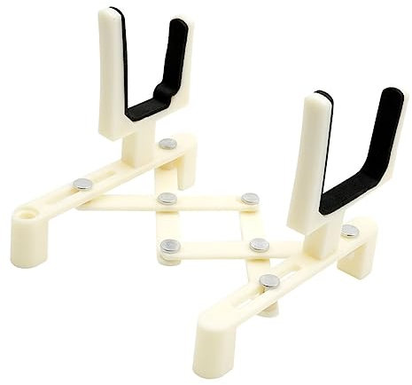 ifundom Faltbarer Geigenständer Professioneller Stabiler Halter Für Musikinstrumente Für Violinen Und Fiddles Praktisches Platzsparendes Design Cremefarbe Kratzfest Und Langlebig