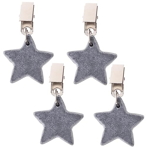 TOPPERFUN 4 Piezas Pesas para Manteles con Clips de Terrazzo Reutilizables Sujetamanteles para Mesas de Exterior Interior Picnic Restaurante Boda y Fiesta