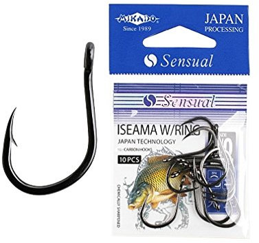 MIKADO Sensual ISEAMA 10 extrem Starke und geschmiedete Karpfenhaken Gr.12 - 3/0 (8)