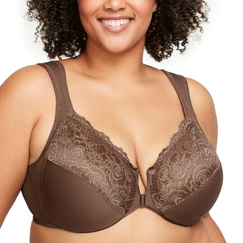 Glamorise Damen 1245 Plunge Bra, Braun, 80E