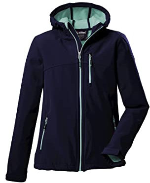 Killtec Mädchen Softshelljacke Softshell Jacke mit Kapuze Girls Softshelljacke wasserabweisend 00814-dunkelnavy 176