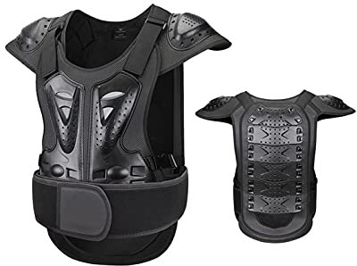 Armadura De Pecho Para Hombre Chaleco Protector De Motocicleta Para Adultos Cintura Ajustable Utilizado Para Montar En Equipo De Patinaje De Patinaje De Esquí De Esquí. ( Color : Black , Size : S )