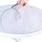 Newdvmmss Transparente runde Tischabdeckung, transparente PVC-Tischmatten, abwischbar, rutschfeste -Tischdecke, wasserdicht, weiches Glas, rund, 120 cm rund