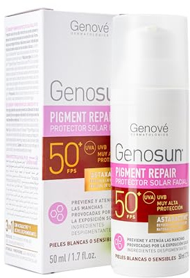 Genosun Pigment Repair LSF50+, protezione solare, previene macchie e invecchiamento, protegge dal sole, idrata e nutre la pelle, 50 ml