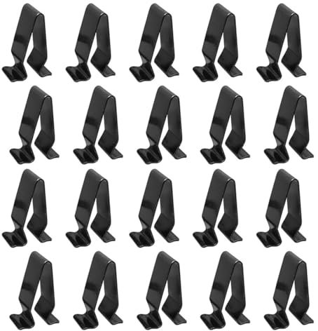 WUSJCOF 20 pezzi Clip di Fissaggio Auto, Set in Metallo, Clip Fissaggio Pannelli Auto e Porta, Clip Universali e di Ricambio per Interni Auto, Adatto per la Maggior Parte Delle Clip Metalliche