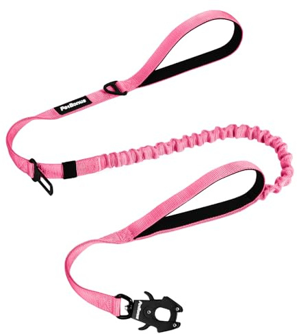 PetBonus 1,5m Laisse Tactique Chien, Bungee Elastique Laisse de Chien