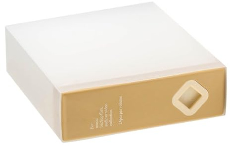 MHADBKH Boîte de rangement pour 24 CD au design efficace pour les amateurs de musique et les familles qui ont besoin d'organiser et de protéger les disques, solution de stockage de CD à domicile