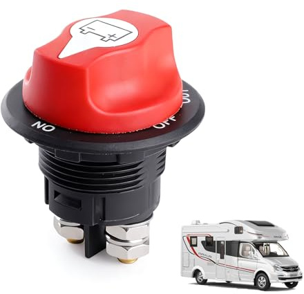 12V-24V 100A Interruttore di Disconnessione Della Batteria, Stacca Batteria, Interruttore Principale ON-OFF Impermeabile per Auto, Moto, Barca, Sezionatore Master per Marine e Off-Road