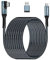 Kuject Link Kabel für Quest 3 / 2 / Pico 4, 6M USB 3.0 Typ C zu C, Nylon geflochtenes langes PC Connect Power Data Verlängerung Ladekabel, Großes Virtual Reality Gaming Zubehör für Oculus Quest