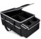 GUWINA Car Backseat Organiser, Multi Compartment Foldable Seat Organiser for Car Boot Front and Back Seats, with Lids and Straps Best for Clothes, Toys, Office Products (Black)