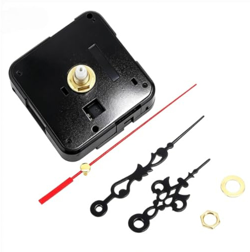 Kit De Mecanismo De Reloj De Cuarzo Para Bricolaje, Kit De Reloj De Reemplazo De Mecanismo De Movimiento De Reloj De Cuarzo Negro, Piezas De Movimiento De Reloj De Cuarzo Para Reloj De Reparación De B