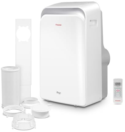 Inventor Portable Air Conditioner Magic 4-1, Powerful 9000BTU Mobile AC, Dehumidifier, Cooling, 3 fan speeds Digital Display, Remote, Window Kit, 24 Hr Timer for 217ft[Energy Class A] (WEE/MM0449AA)