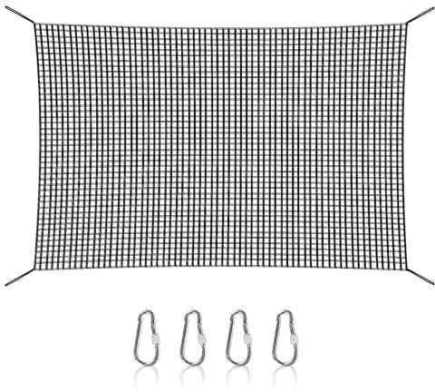 Filet De Chargement D'escalade – Filet De Chargement D'escalade Pour Aire De Jeux De 500 Lb | Filet De Chargement D'escalade | Filet De Pont De Corde | Filet De Corde De Protection Antichute Avec 4 Cr