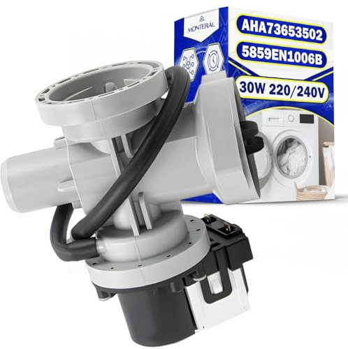 Abflusspumpe Leistung 30W 220/240V für Waschmaschine mit dem Originalcode EAU62263305 AHA73653502 5859EN1006M 5859EN1006B 5859EN1006S für LG - Garantie 10 Jahre - MONTERAL