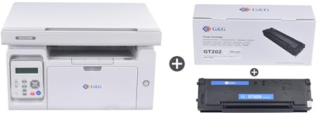 G&G M2022NW Imprimante laser multifonction avec imprimante, scanner et photocopieur, noir et blanc, Wi-Fi (22-23 pm)