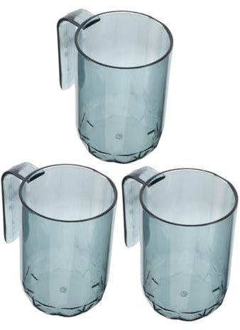 Veemoon 3 Pezzi Tazze per Orale Multifunzionali per Lavaggio e Spazzolino Design e Portatile Adatte per Casa e Viaggio Tazze per Bagno e Risciacquo