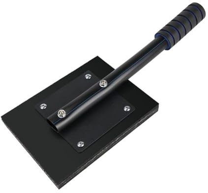 Gettimore Marteau à carrelage carré avec poignée en mousse antidérapante pour sol et installation en bois, 150 x 150 mm, pour noir