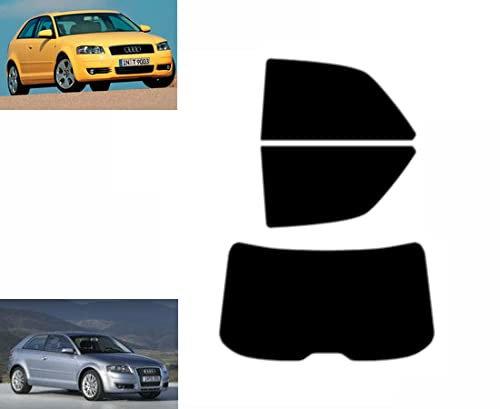 Tintcom.com Láminas Solares para Tintar Las Lunas del Coche-Audi A3 3-Puertas Compacto 2003-2010 Ventanas Traseras & Luna Trasera (20% Oscuro Ahumado)