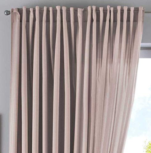 Vorhang Verdeckte Schlaufen Cationic »JENA« HxB 250x300 cm Taupe Blickdicht Leinen Optik Gardine Meliert Gardinenband mit Raffhalter, 2019037