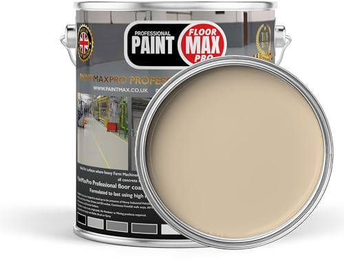 PaintMax Industrial PU350 Polyurethane Concrete Floor Paint Coating (Cream, 20 Litre)