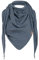 KNIT FACTORY - Iris Dreieckstuch - Tuch Schal für Damen - Umschlagtuch - Für Frühling und Sommer - 92% Recycelte Baumwolle - Jeans