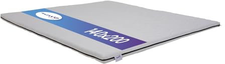 M line Surmatelas Wave - 140 x 200 cm - en Mousse Froide - Soutien Optimal - Respirant - Blanc