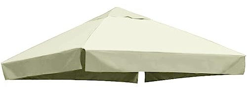 3m x 3m Replacement Gazebo Canopy Waterproof Pavilion Roof Top Cover 1-Tier Roof Top Cover Tent Sun Shade Outdoor Shelter