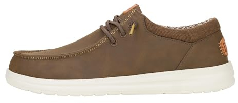 HEYDUDE Men's Paul Classic Slip On Loafer, Brown Size 13