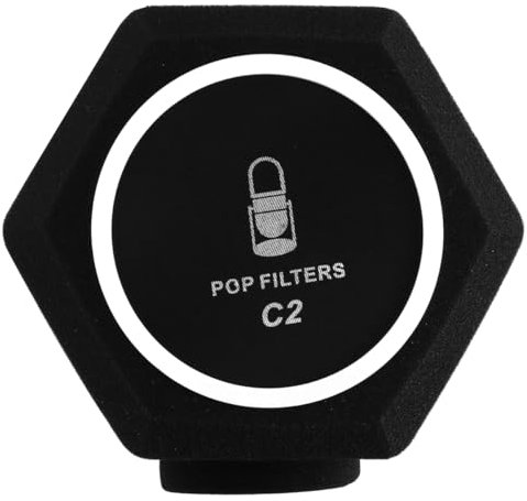 VOANZO Protector de micrófono antiviento Filtro antipop Bola de Aislamiento Espuma Absorbente de Sonido de Densidad para grabación Estudio Reducción de Ruido para grabación