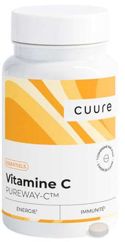 Vitamine C PUREWAY-C® - CUURE - 90 Jours - Acide Ascorbique Breveté - Immunité, Énergie - Fabriqué en France