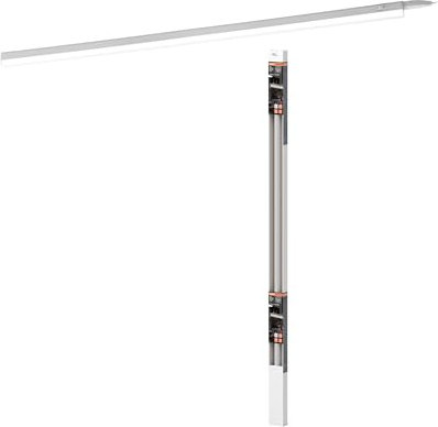 Osram Switch Batten Schlanke LED-Lichtleiste mit eingebautem Schalter 1200 mm 14W 4000K in Weiß, zu nahtlosen Lichtbändern verbindbar, IP20-Schutz, für Unterbaubeleuchtung innen