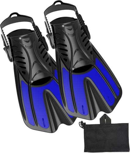 Diving fins Snorkeling Gear for Adults Kids Swim fins Flippers Travel Size