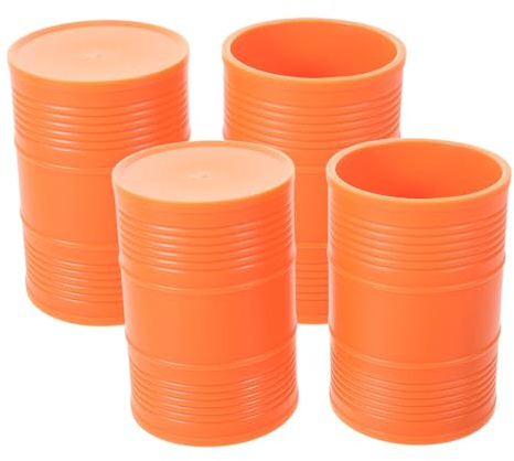 MUSISALY 4 St Plasttärningsbägare i Oljetunna Design Lätt och Portabel Tärningsskakare för Brädspel Ktv-bar Hem Festtillbehör Tärningskoppar för Tärningsspel