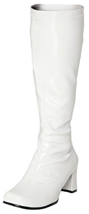 Gizelle Damen Gogo Kniehohe Stiefel, weiß, 40 EU