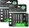 HiQuick AAA Akku, Micro AAA NI-MH 1100mAh, wiederaufladbare AAA Batterien 1,200 Zyklen, geringe Selbstentladung mit Verkaufsverpackung und 8 Stück Akkus